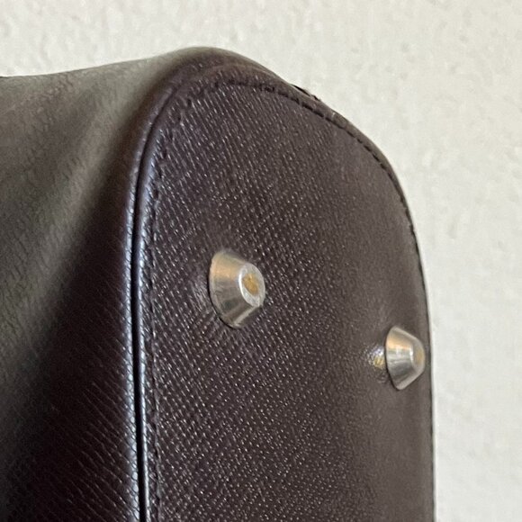 Burberry House Check and Brown Leather Shoulder Bag - Picture 8 of 16